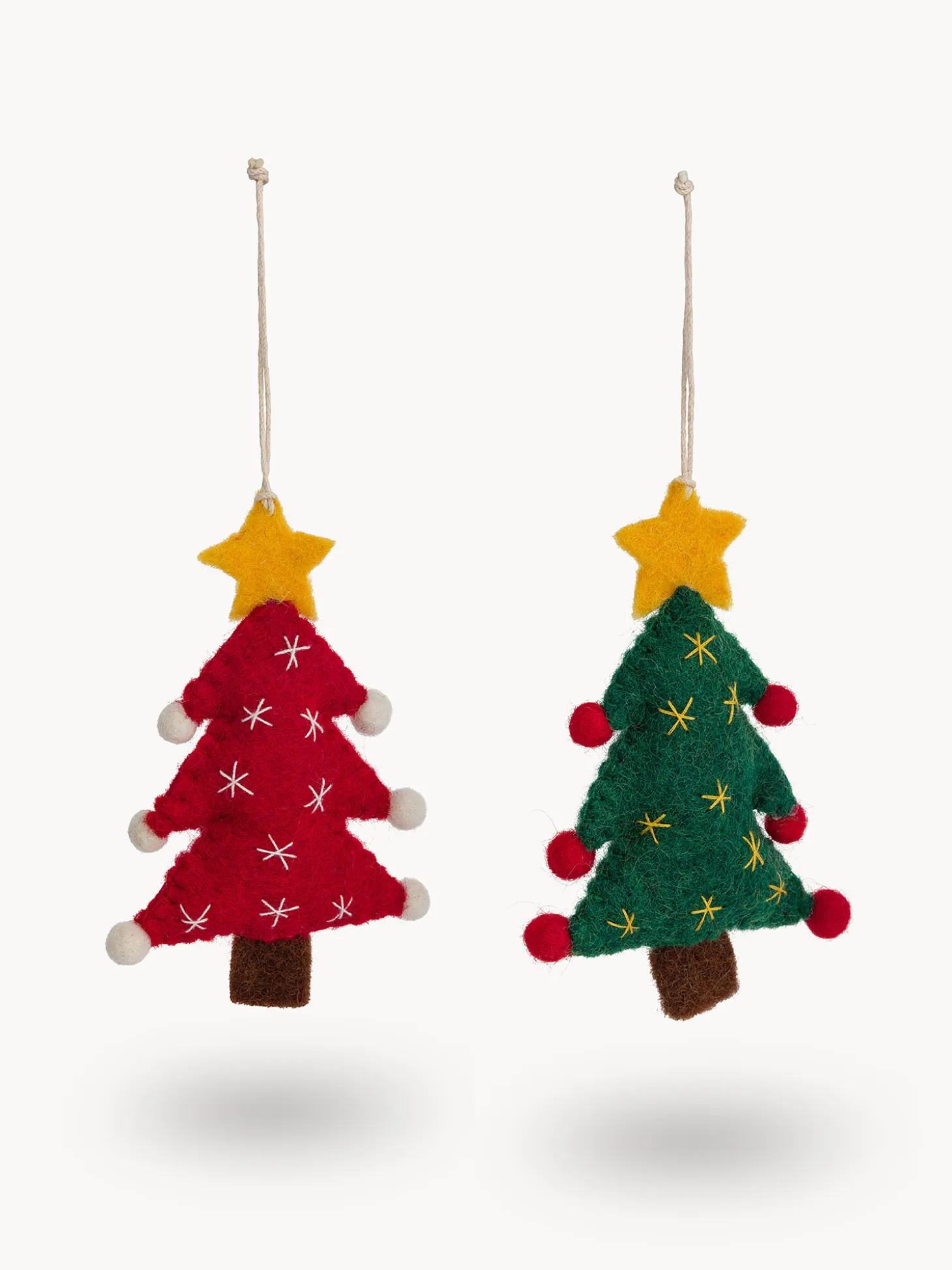 Decorazione per albero in feltro