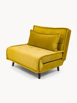 Divano letto Guest con rivestimento in velluto di poliestere riciclato
