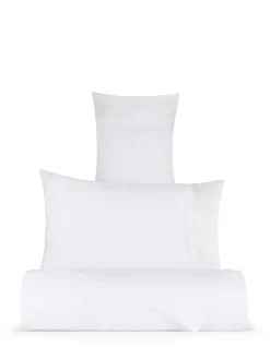 Federa ricamata in raso di cotone extra fine Portofino