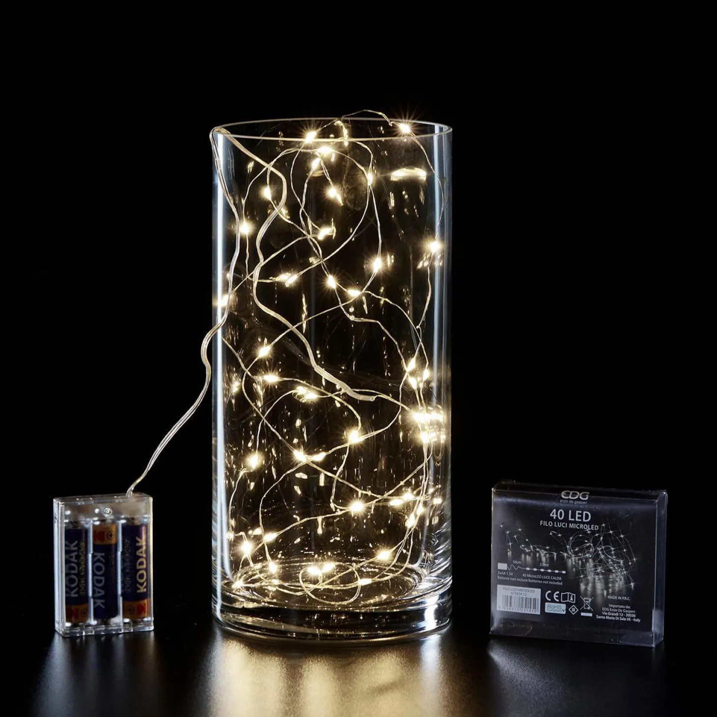 Filo 40 micro led a luce calda