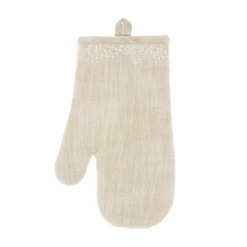 Guanto da cucina puro cotone fiammato con ricami