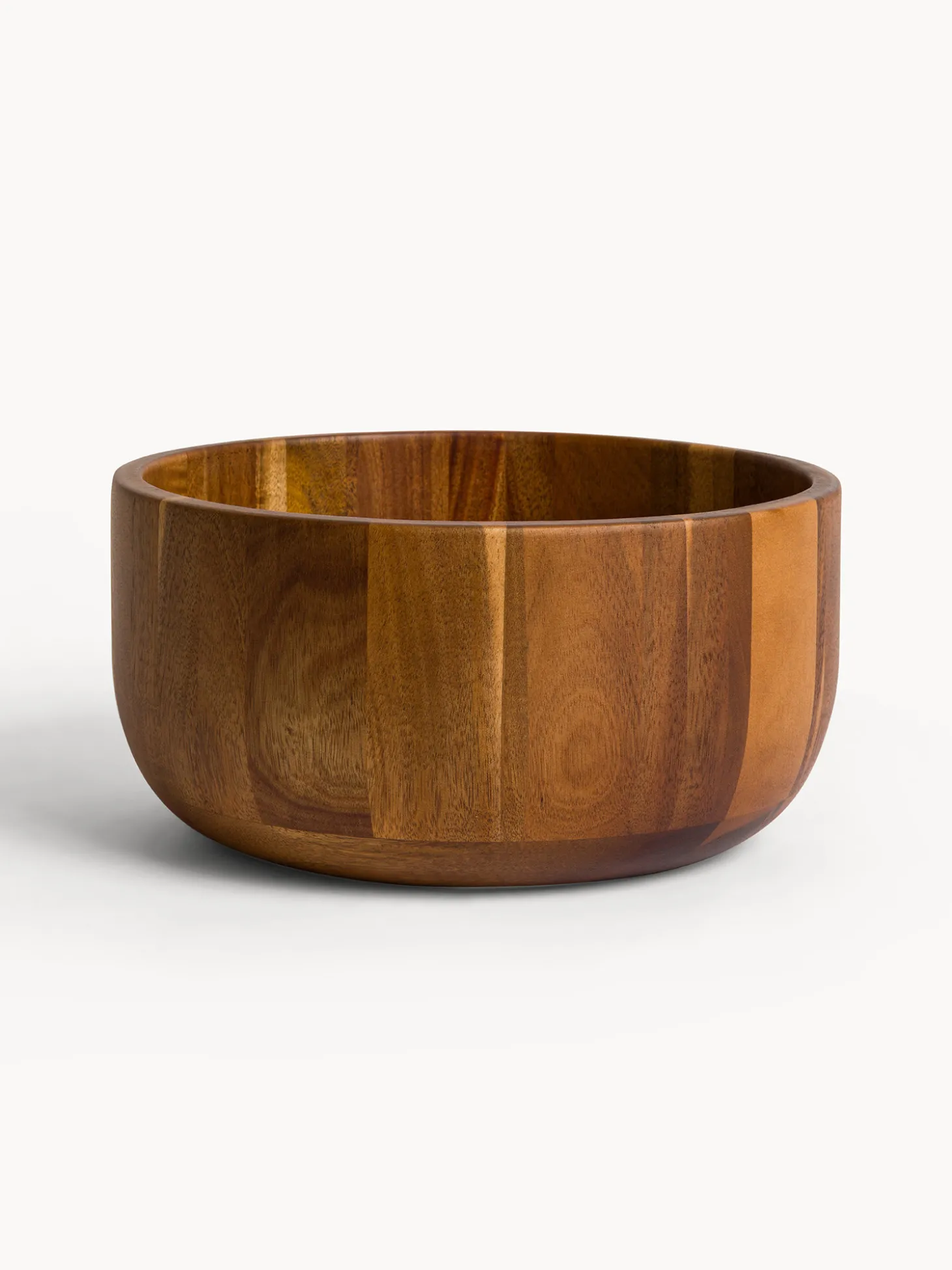 Insalatiera in legno di acacia con logo laser