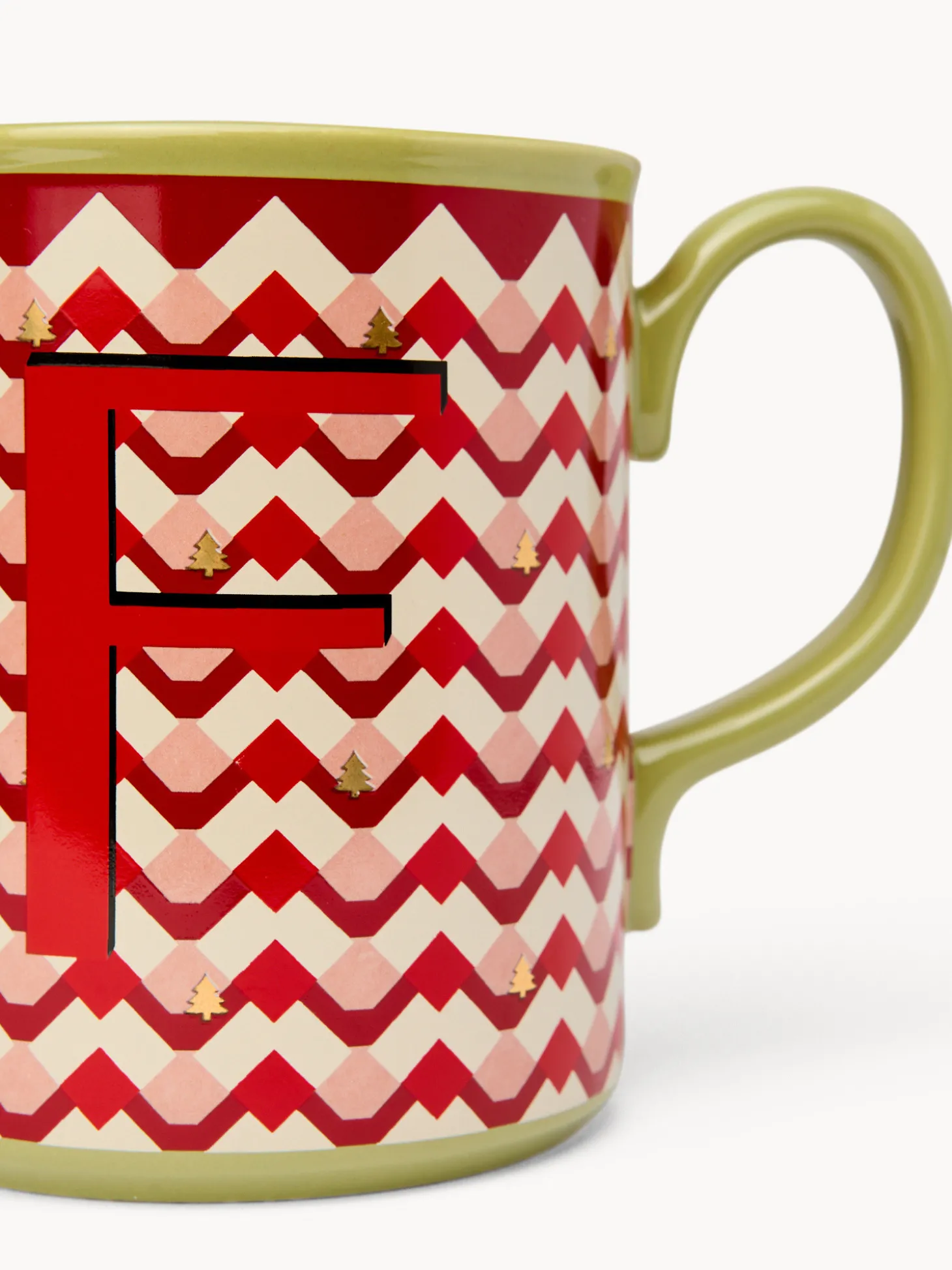 Mug in ceramica lettera F