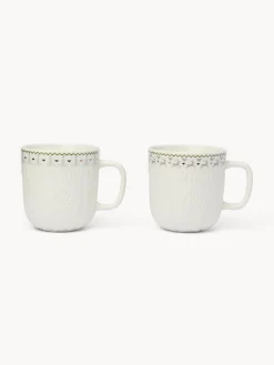 Mug in new bone china decoro crochet
