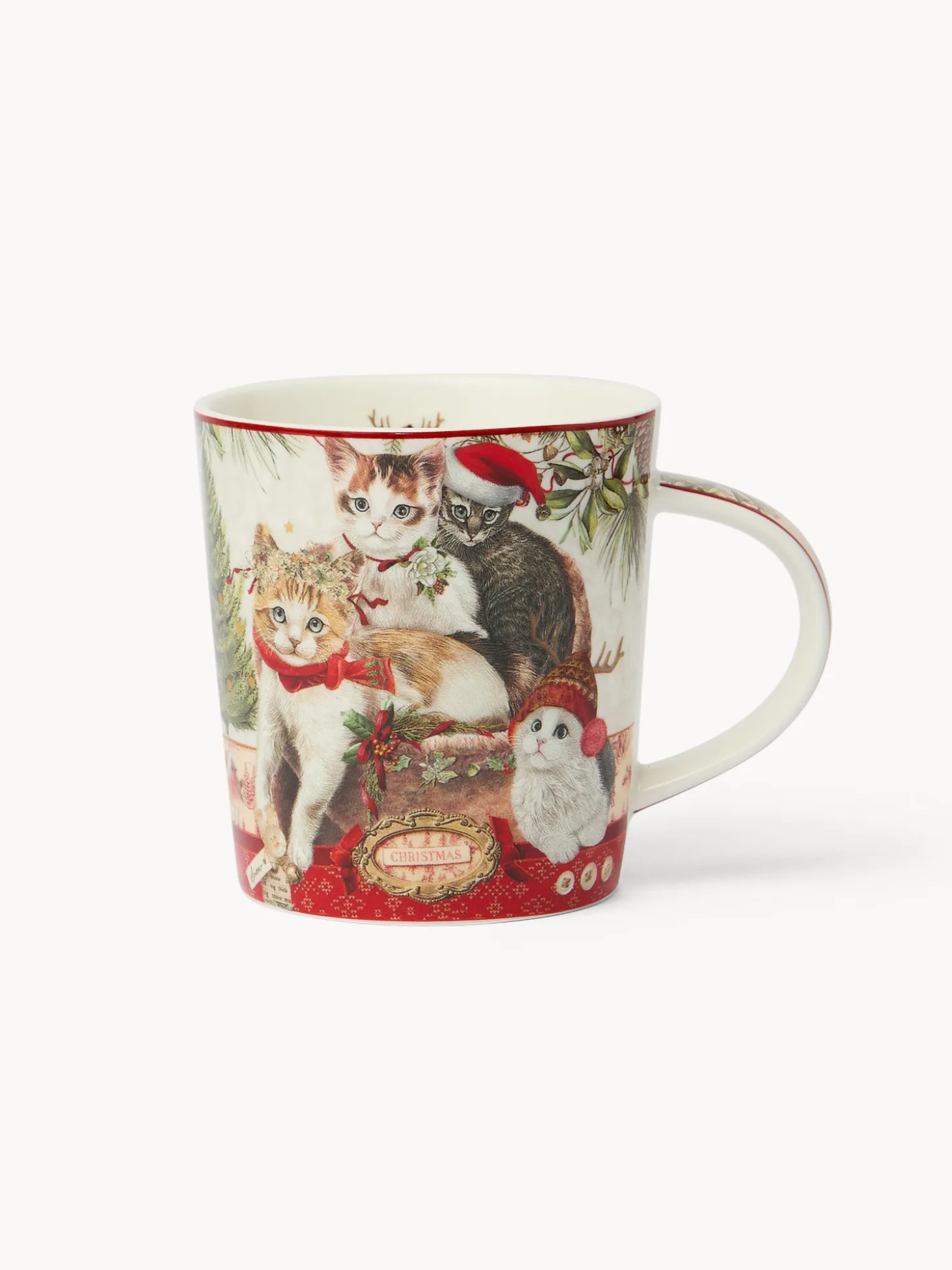 Mug in new bone china gattini vintage