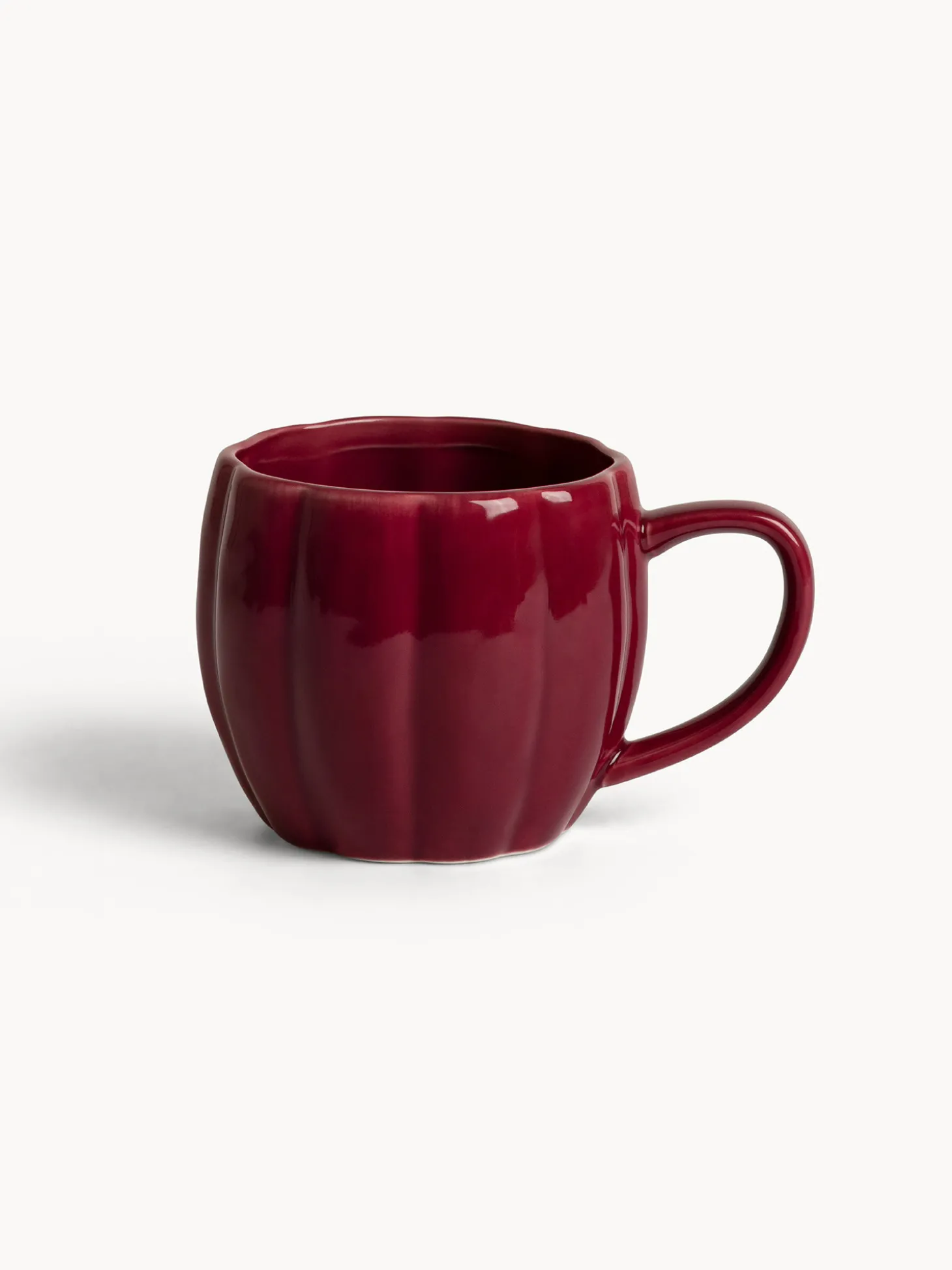 Mug in porcellana a forma di zucca