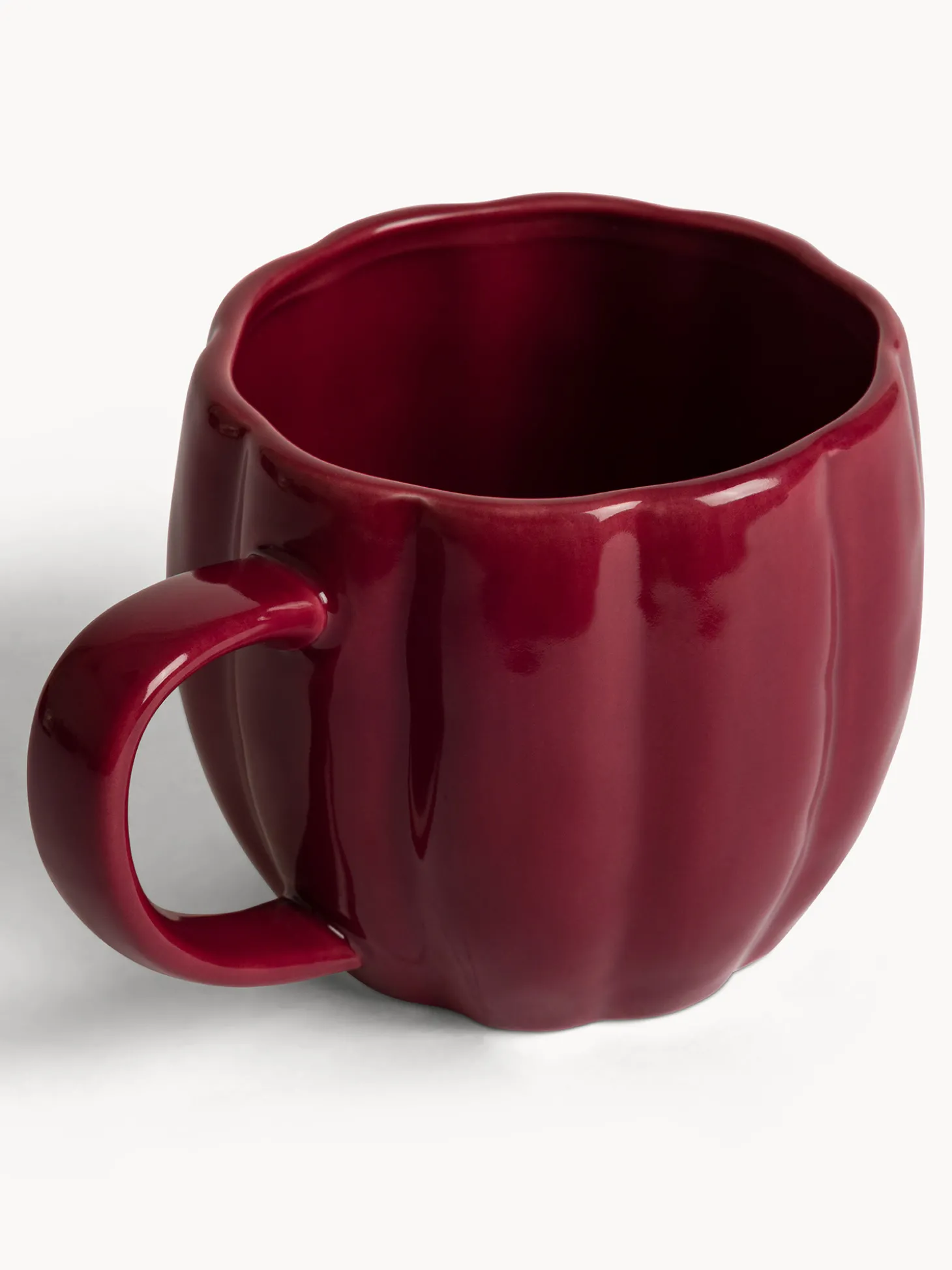 Mug in porcellana a forma di zucca