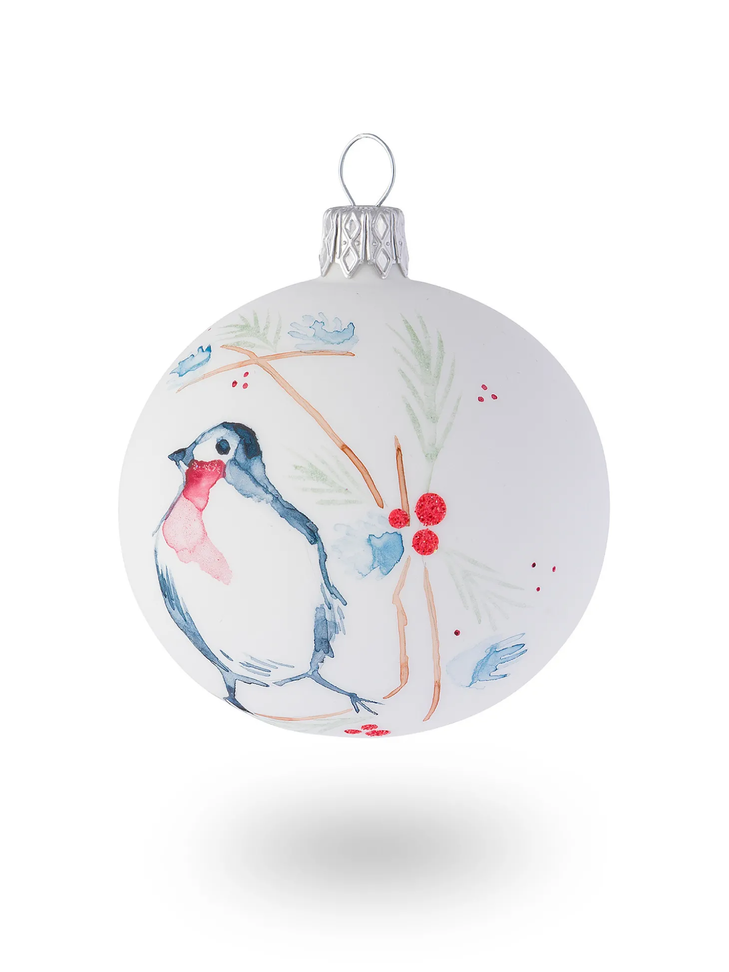 Pallina in vetro decorata a mano