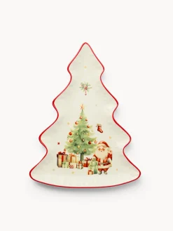 Piattino albero in porcellana Natale vintage