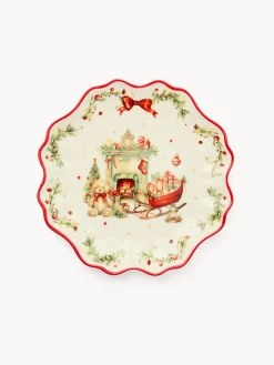 Piattino pane in porcellana Natale vintage