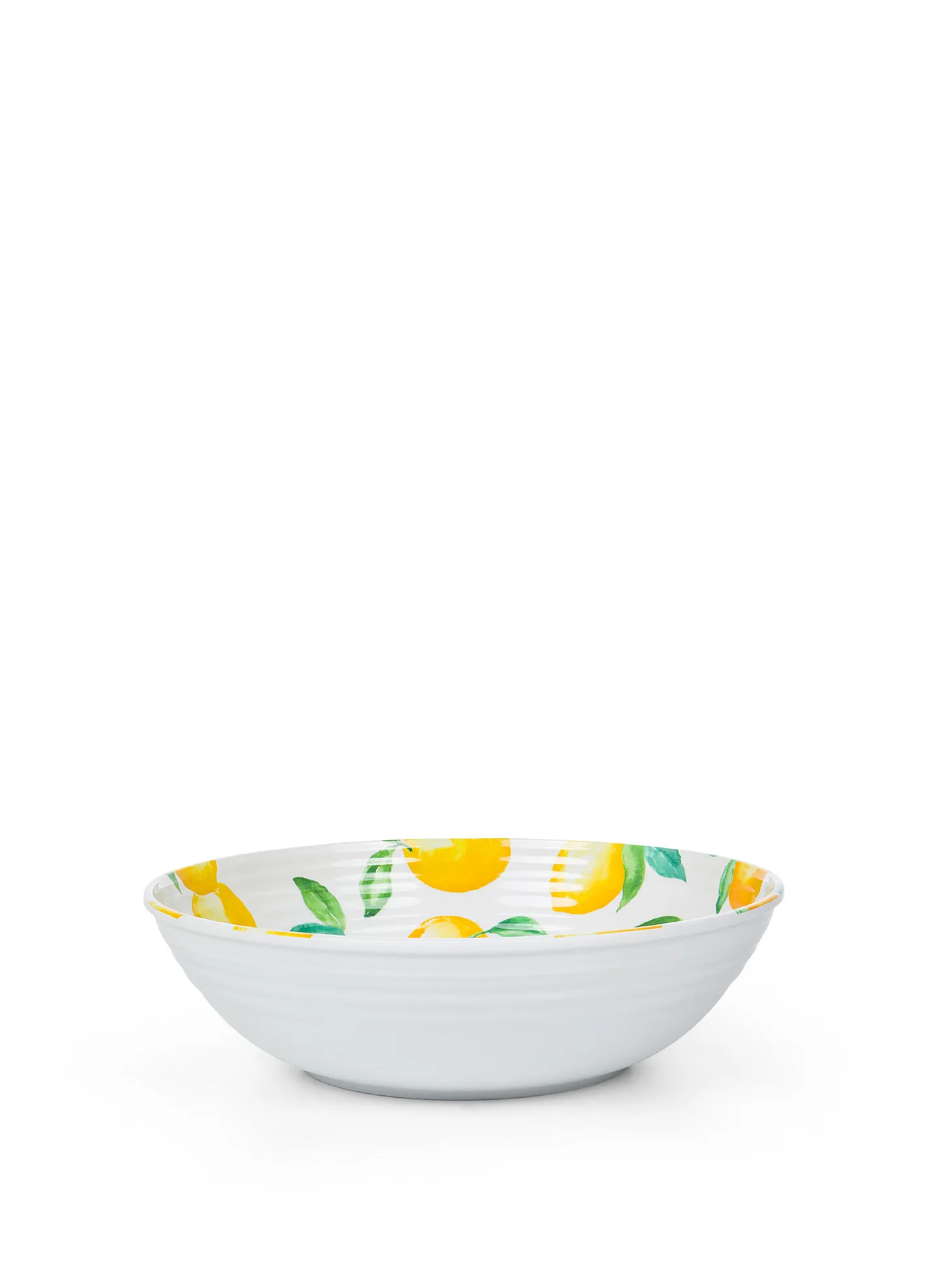 Piatto fondo melammina motivo limoni