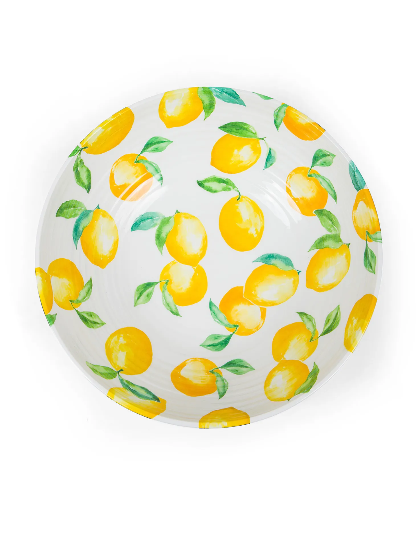 Piatto fondo melammina motivo limoni