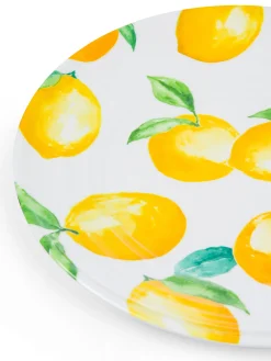 Piatto frutta melammina motivo limoni