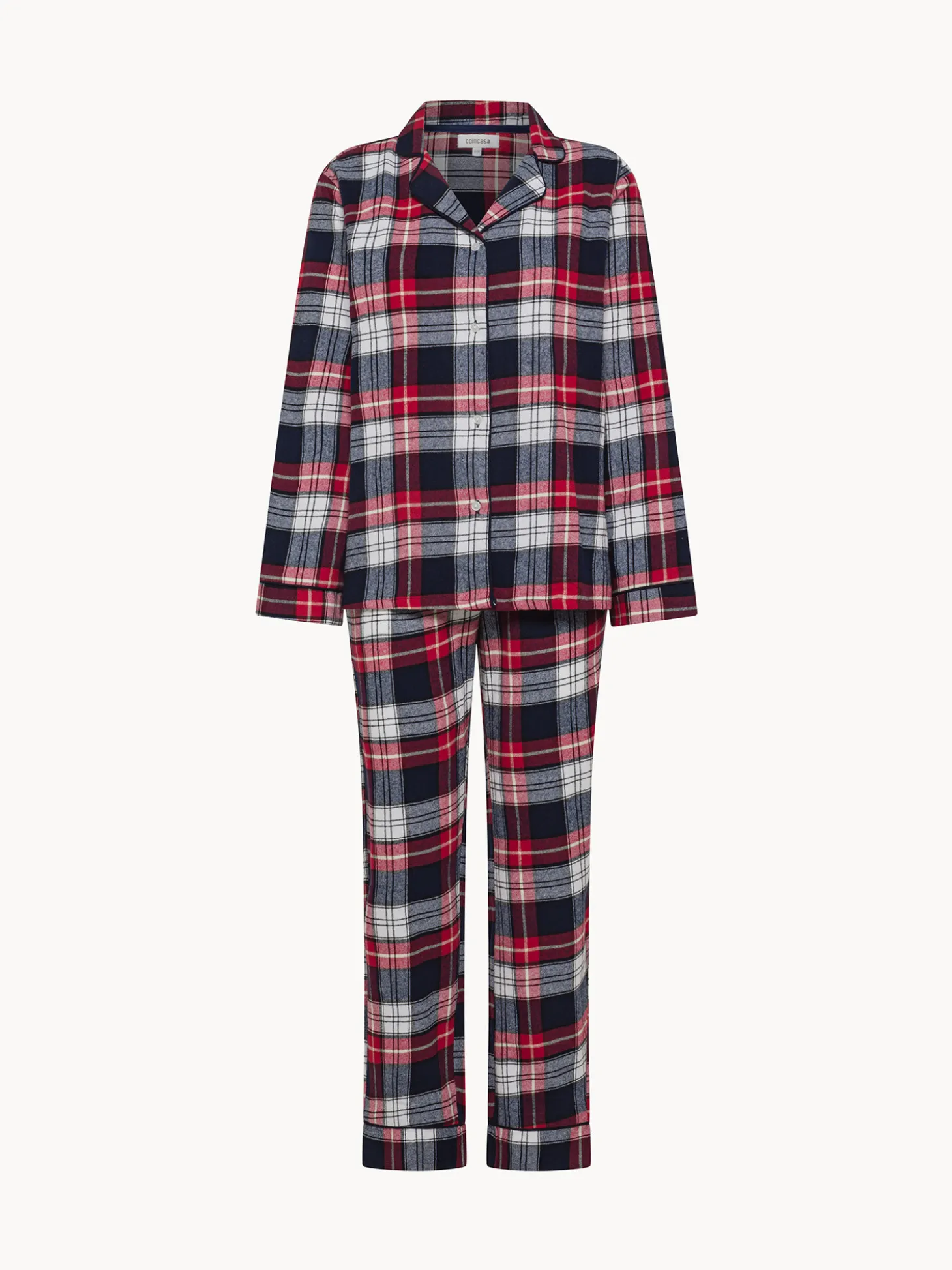 Pigiama in flanella motivo tartan