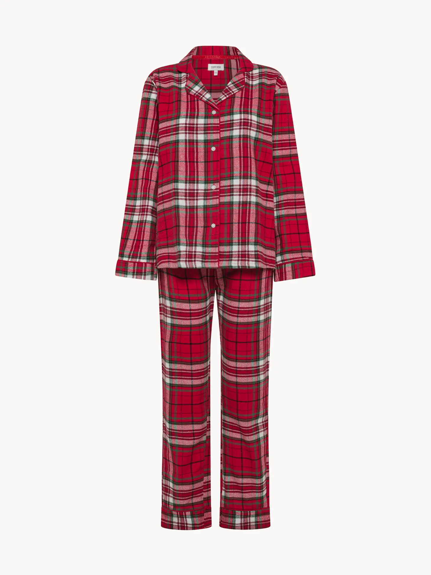 Pigiama in flanella motivo tartan
