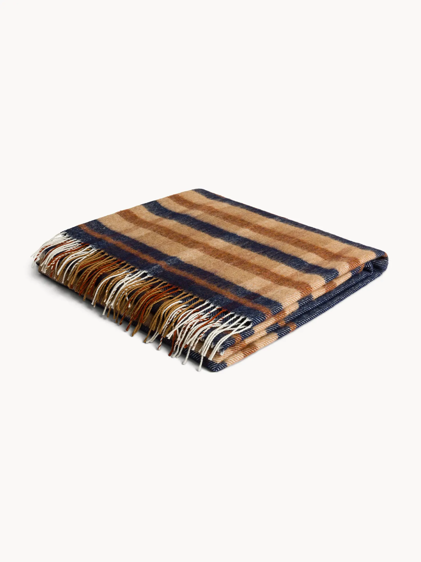 Plaid a quadri made in Italy