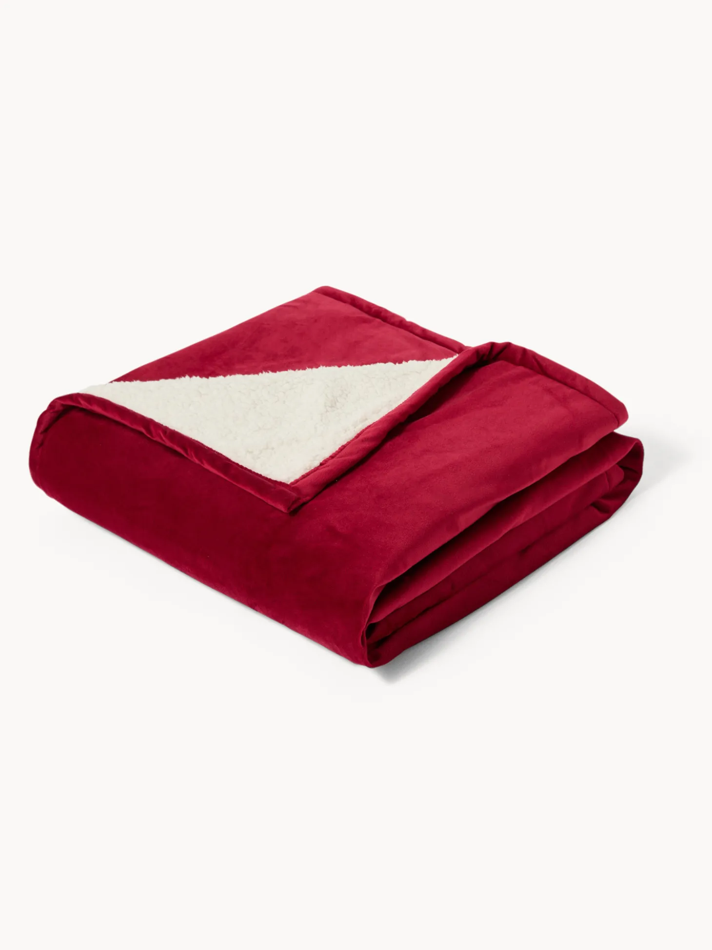 Plaid velluto e sherpa