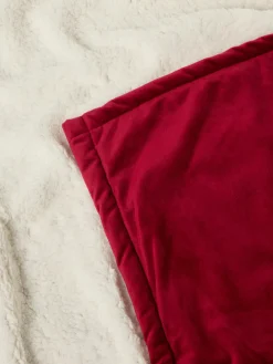 Plaid velluto e sherpa