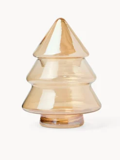 Porta dolci in vetro spruzzato ad albero