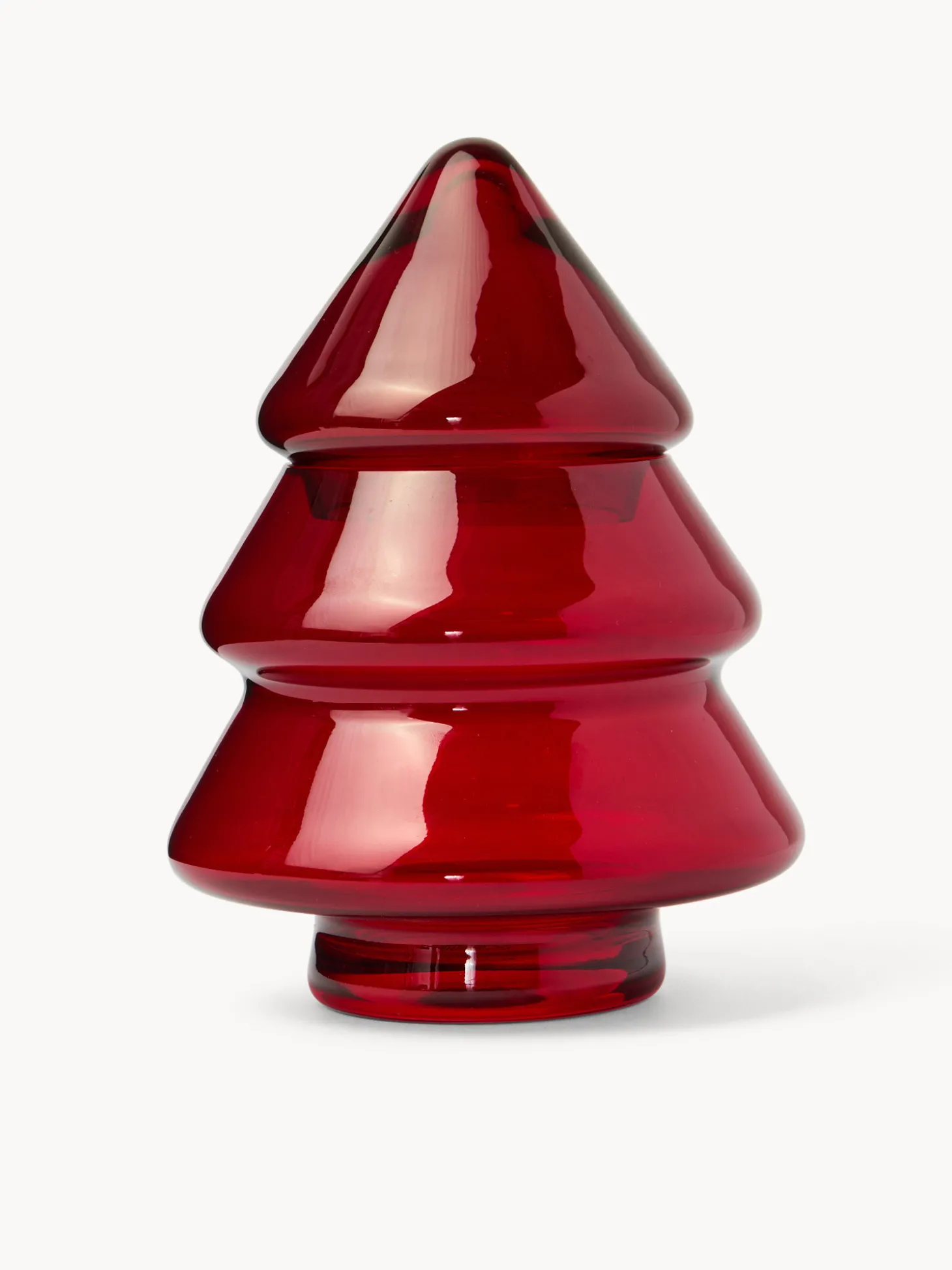 Porta dolci in vetro spruzzato ad albero
