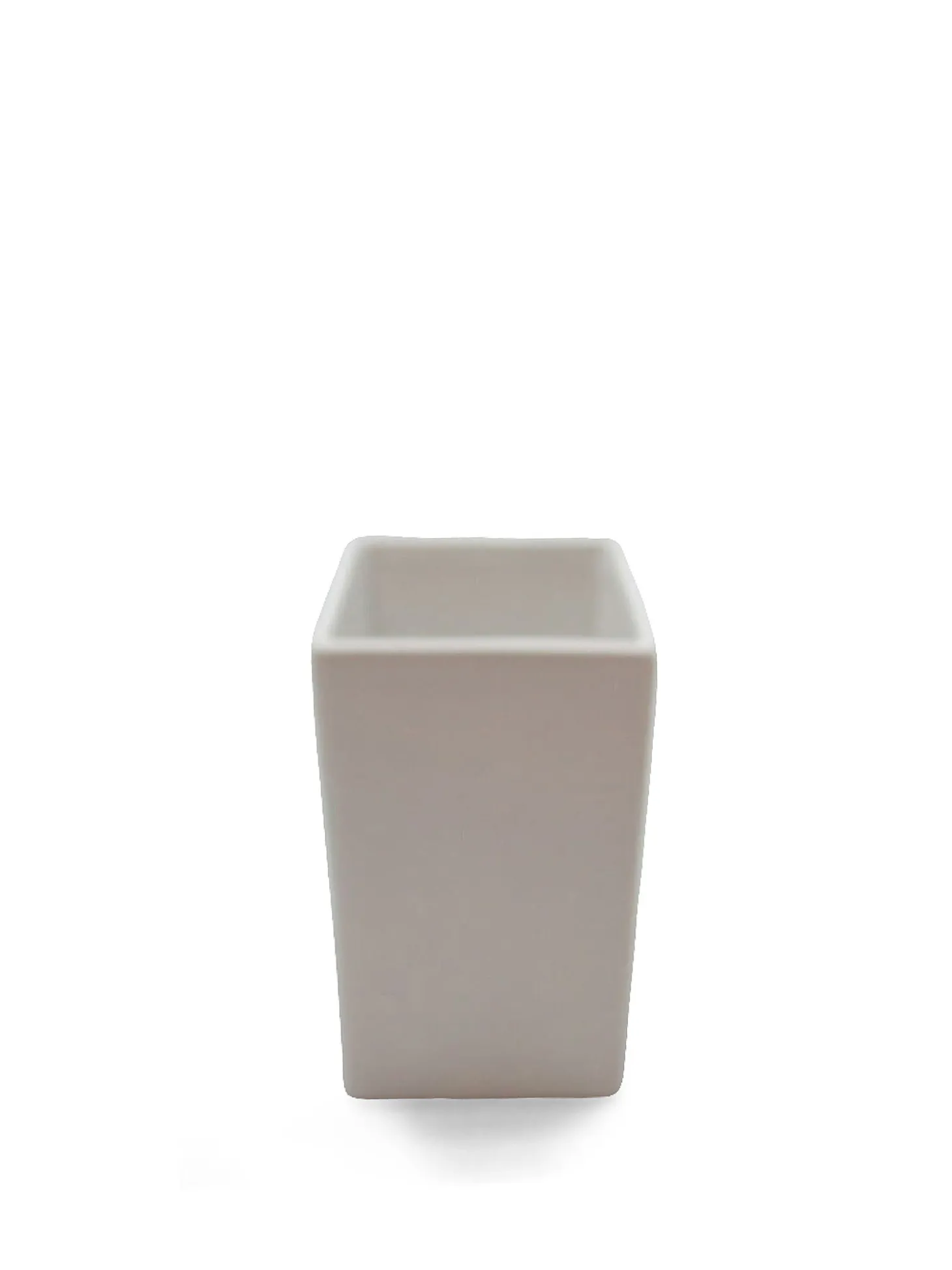 Portaspazzolini artigianale in ceramica Quadra