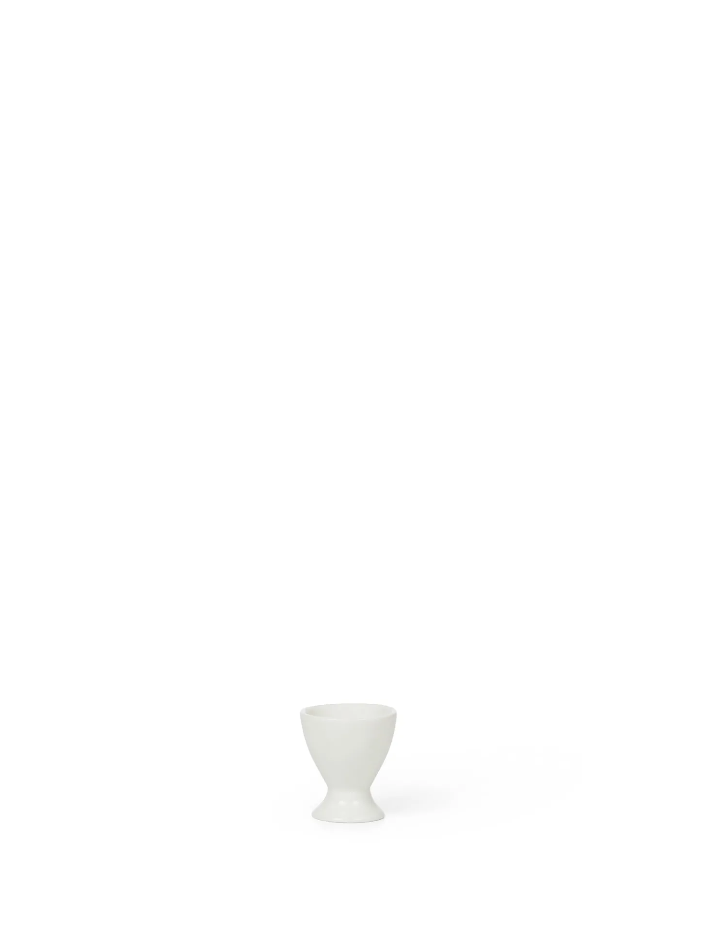 Portauovo porcellana bianca