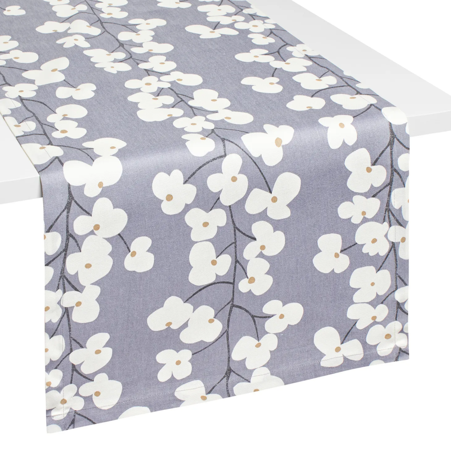 Runner puro cotone floreale