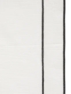 Runner slub di cotone con overlock