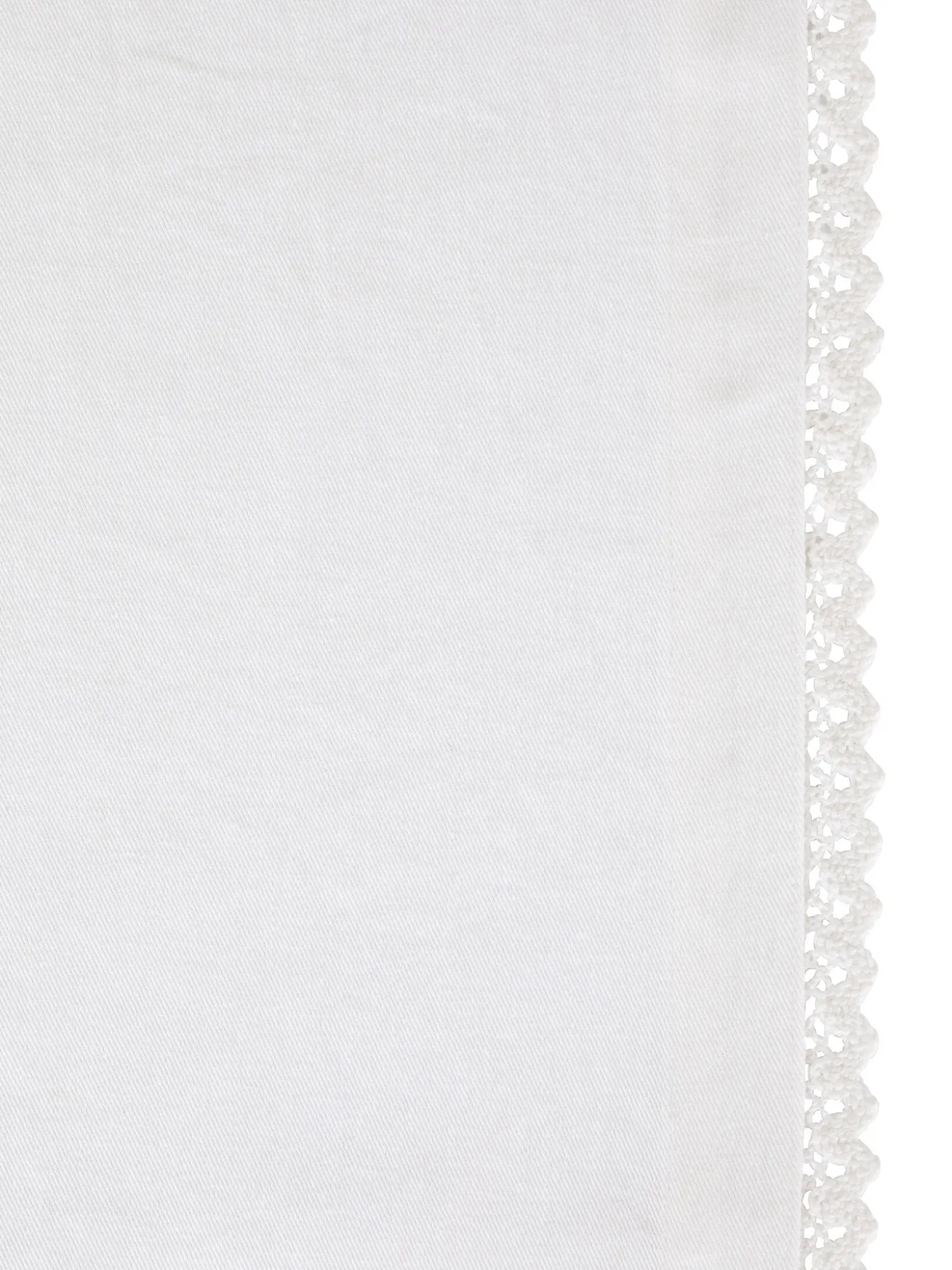 Runner twill di cotone con ricamo