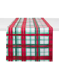 Runner twill di cotone stampa tartan