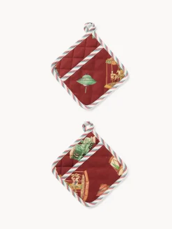 Scatola di latta regalo con set di 2 presine