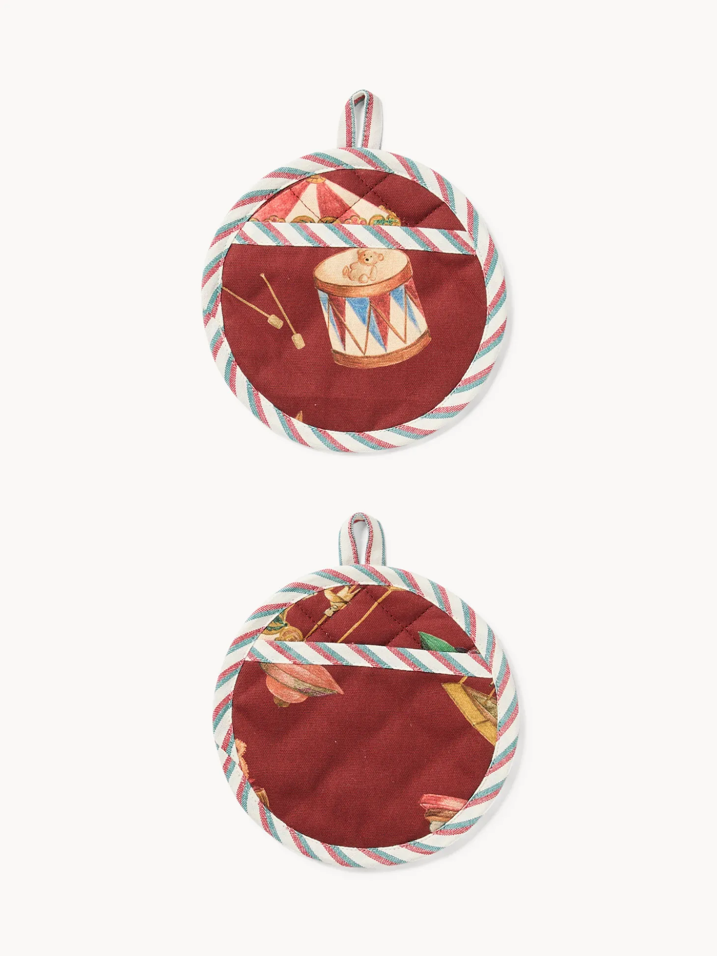Scatola di latta regalo con set di 2 presine