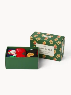 Set 3 calzini natalizi con box regalo