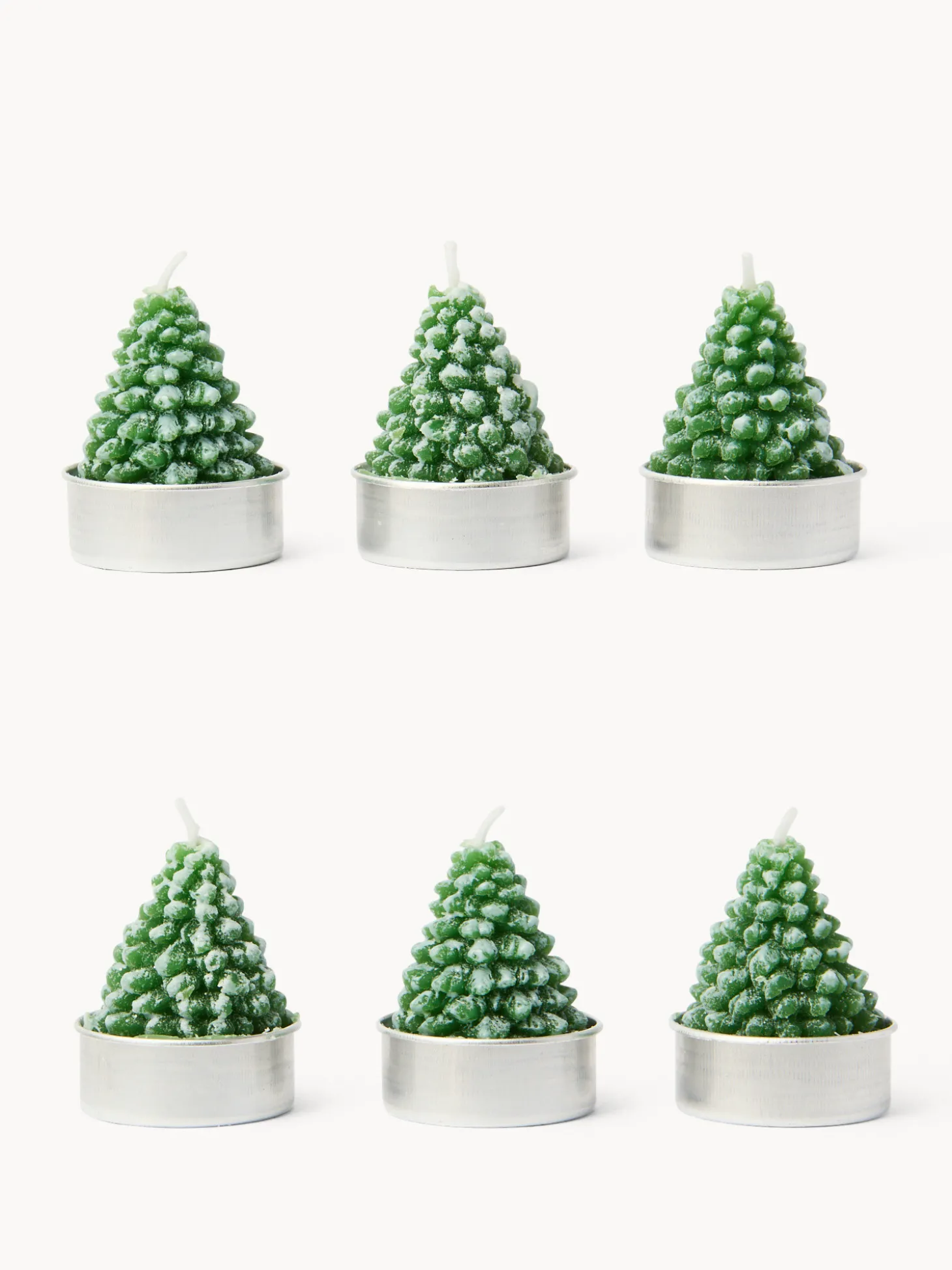 Set 6 candeline ad albero di Natale