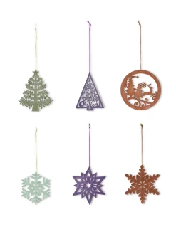 Set 6 decori in legno