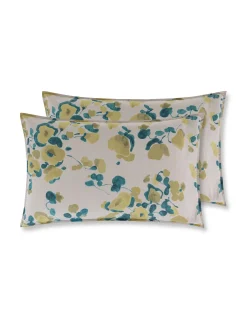 Set 2 federe percalle di cotone stampato Special Capsule SOCIETY Made in Italy per Coincasa