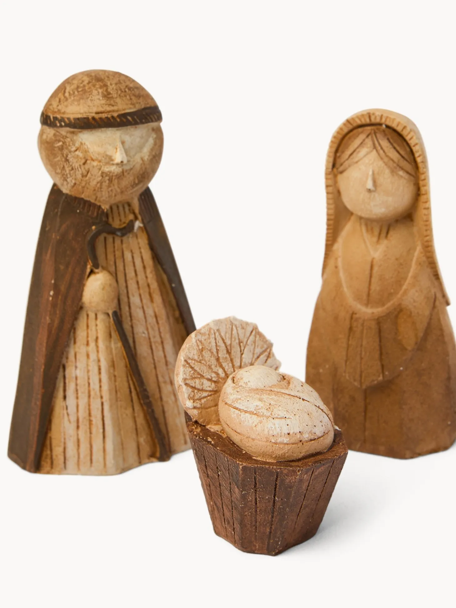 Set 11 soggetti natività in legno