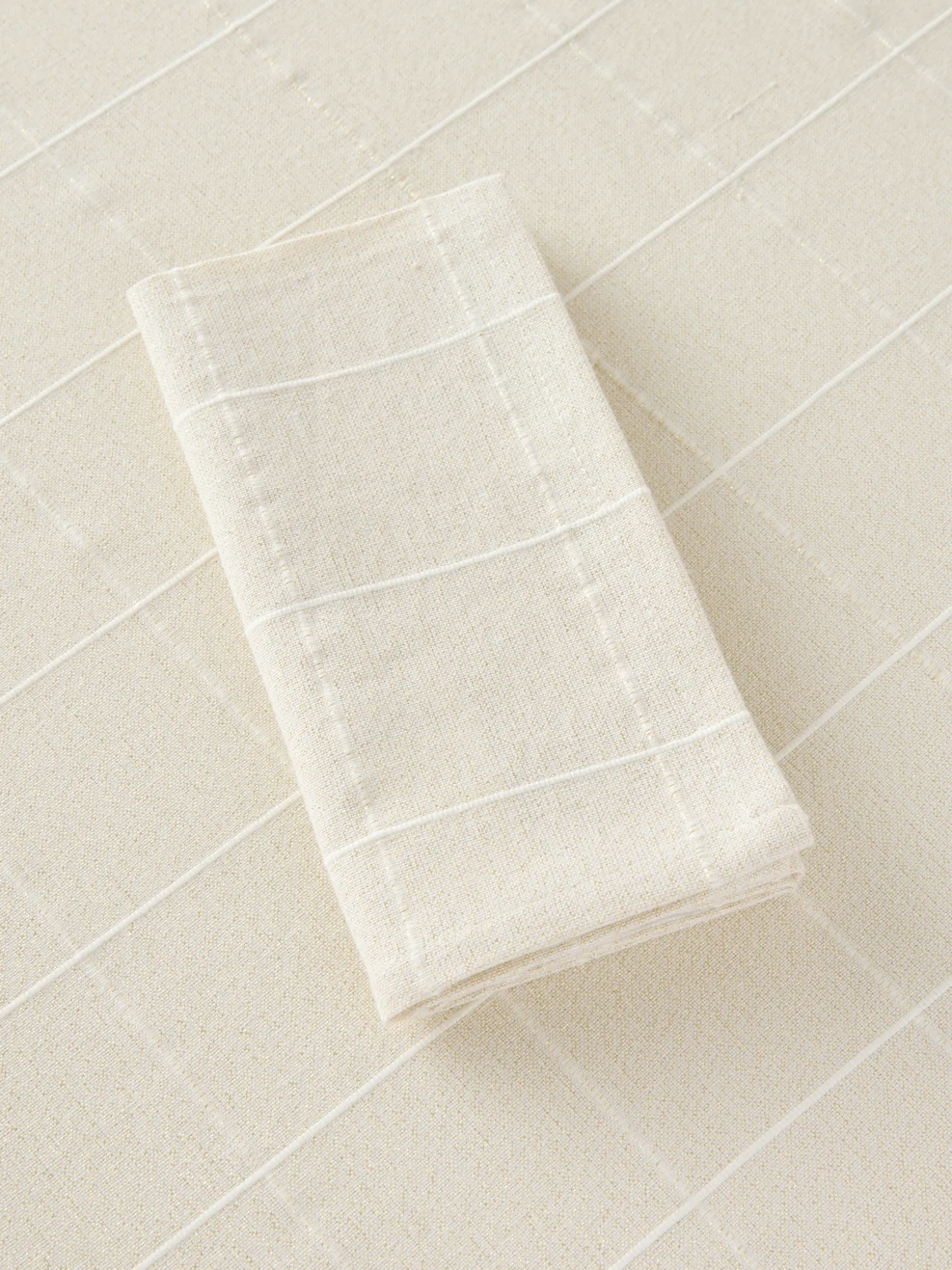 Set di 2 tovaglioli in cotone e lurex motivo check