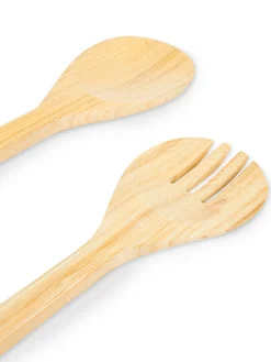 Set posate insalata bamboo