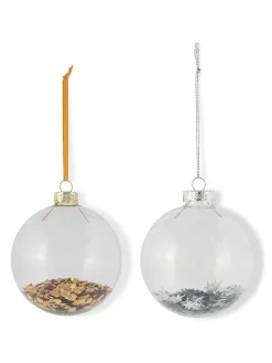 Sfera in vetro decorata a mano