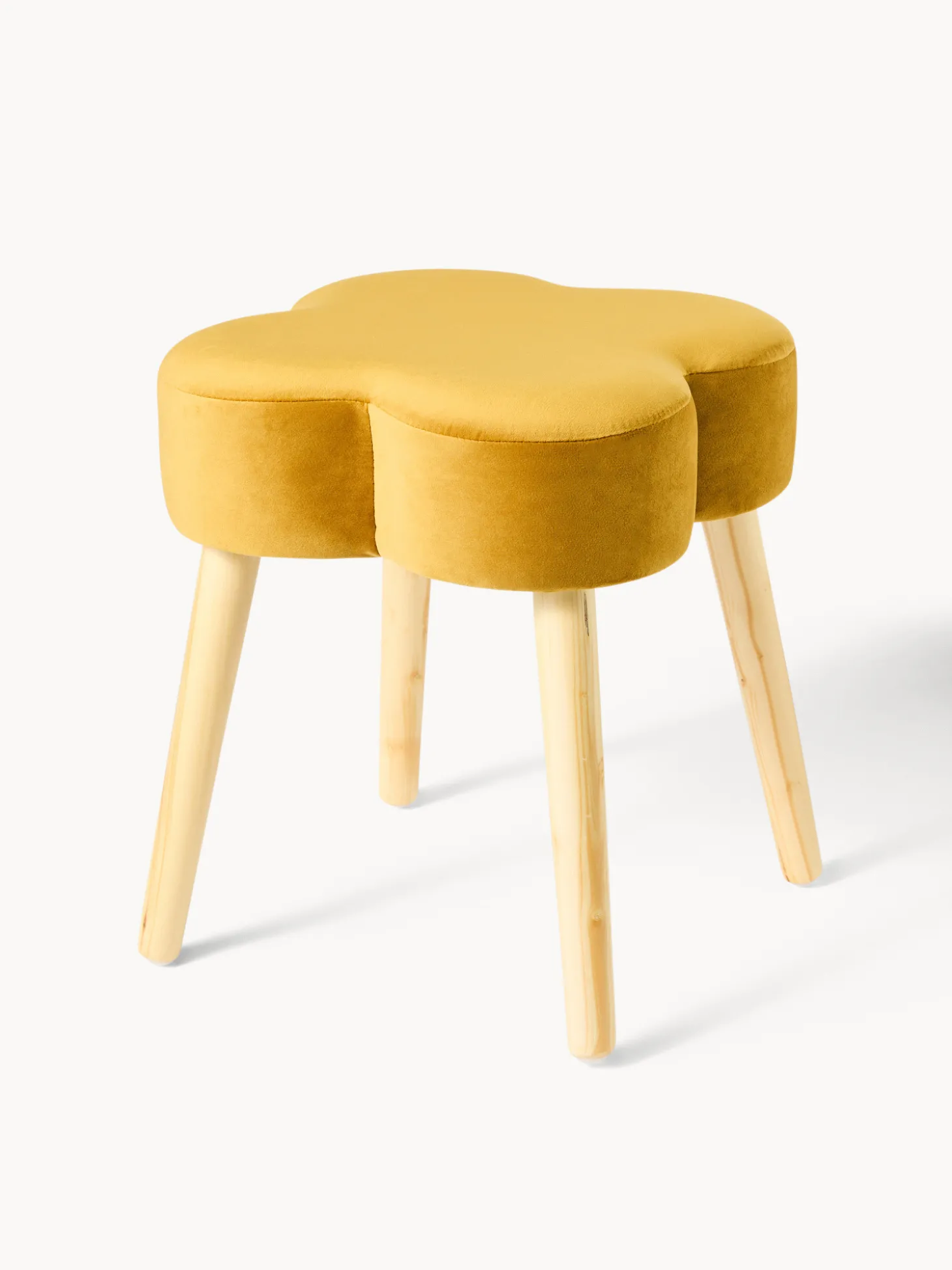 Sgabello in velluto Bloom