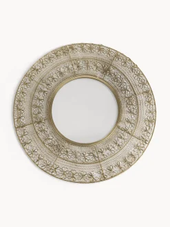 Specchio con cornice in filo dorato
