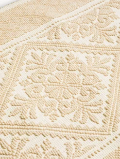 Tappeto da cucina sardo in puro cotone tinta unita