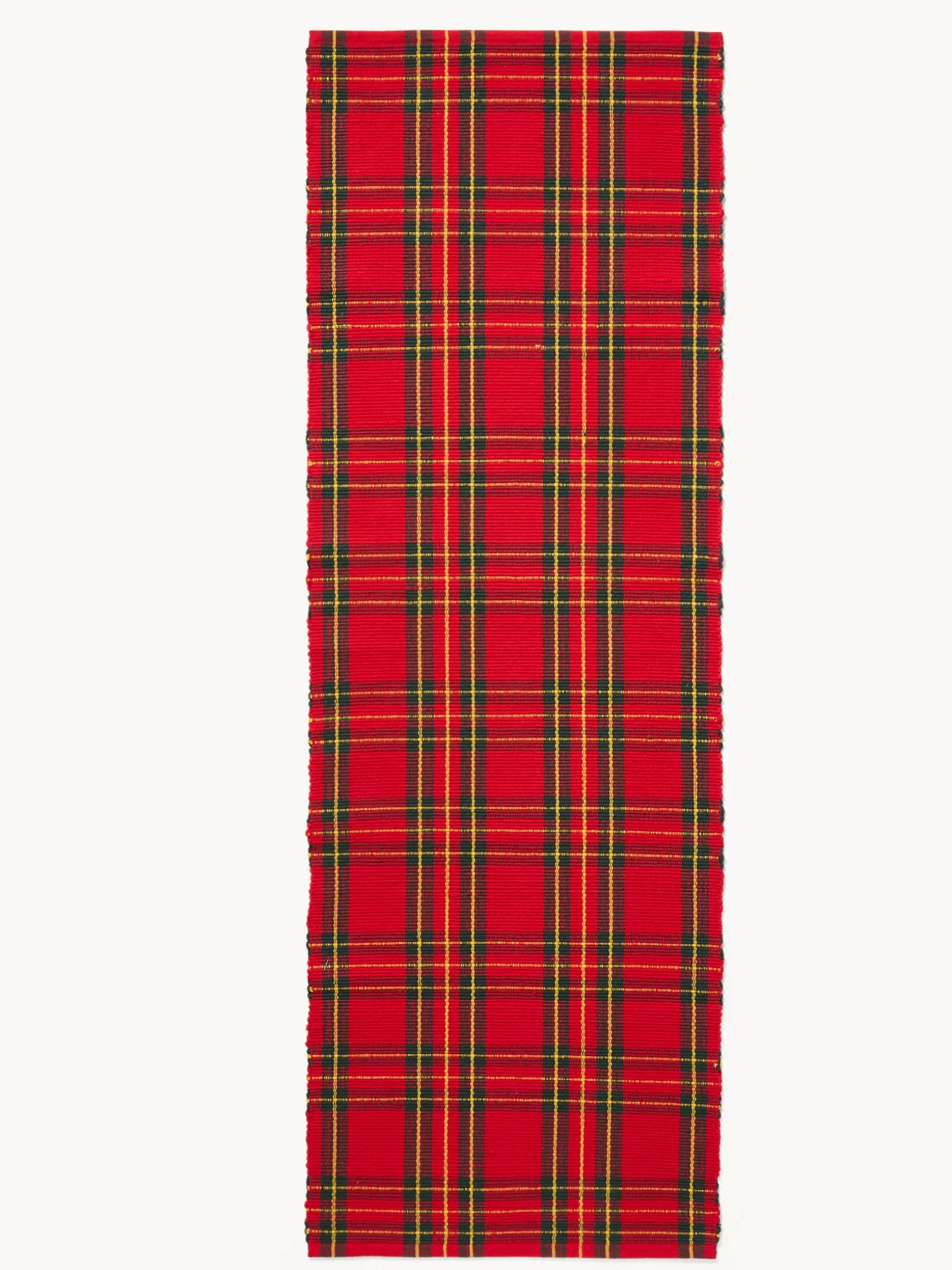 Tappeto da cucina tartan in puro cotone