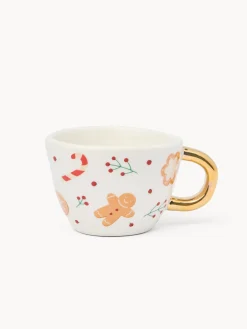 Tazza caffè in stoneware motivo gingerbread