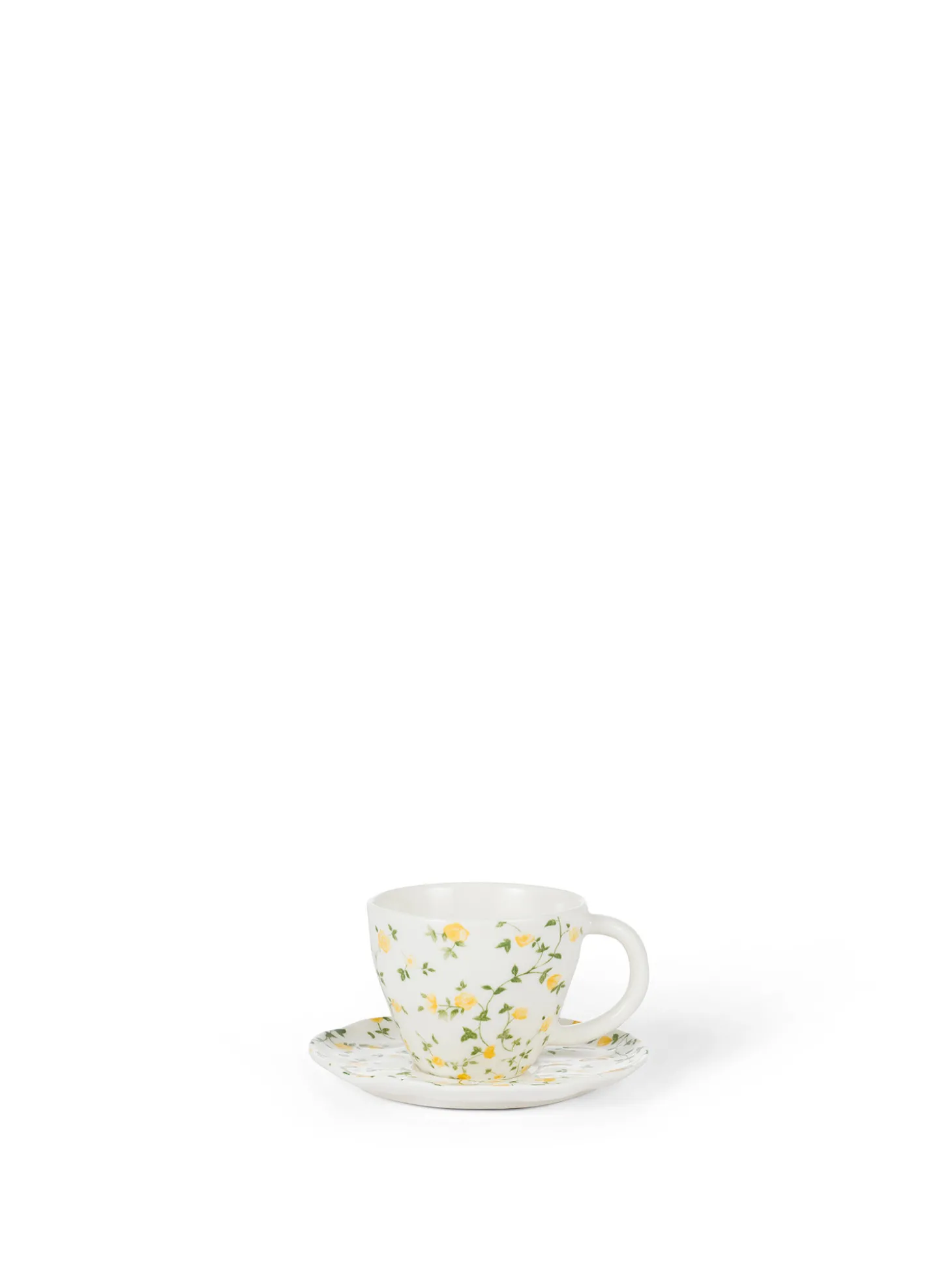 Tazza caffè porcellana motivo fiorellino