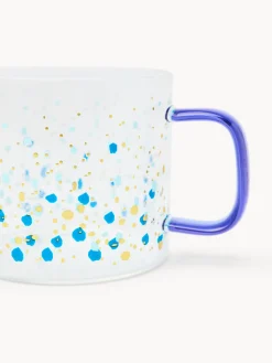 Tazze da tè in vetro borosilicato motivo dots