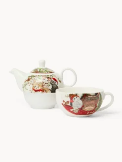 Teaforone in new bone china gattini vintage