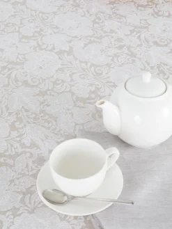 Tovaglia centrotavola lino e cotone motivo ornamentale