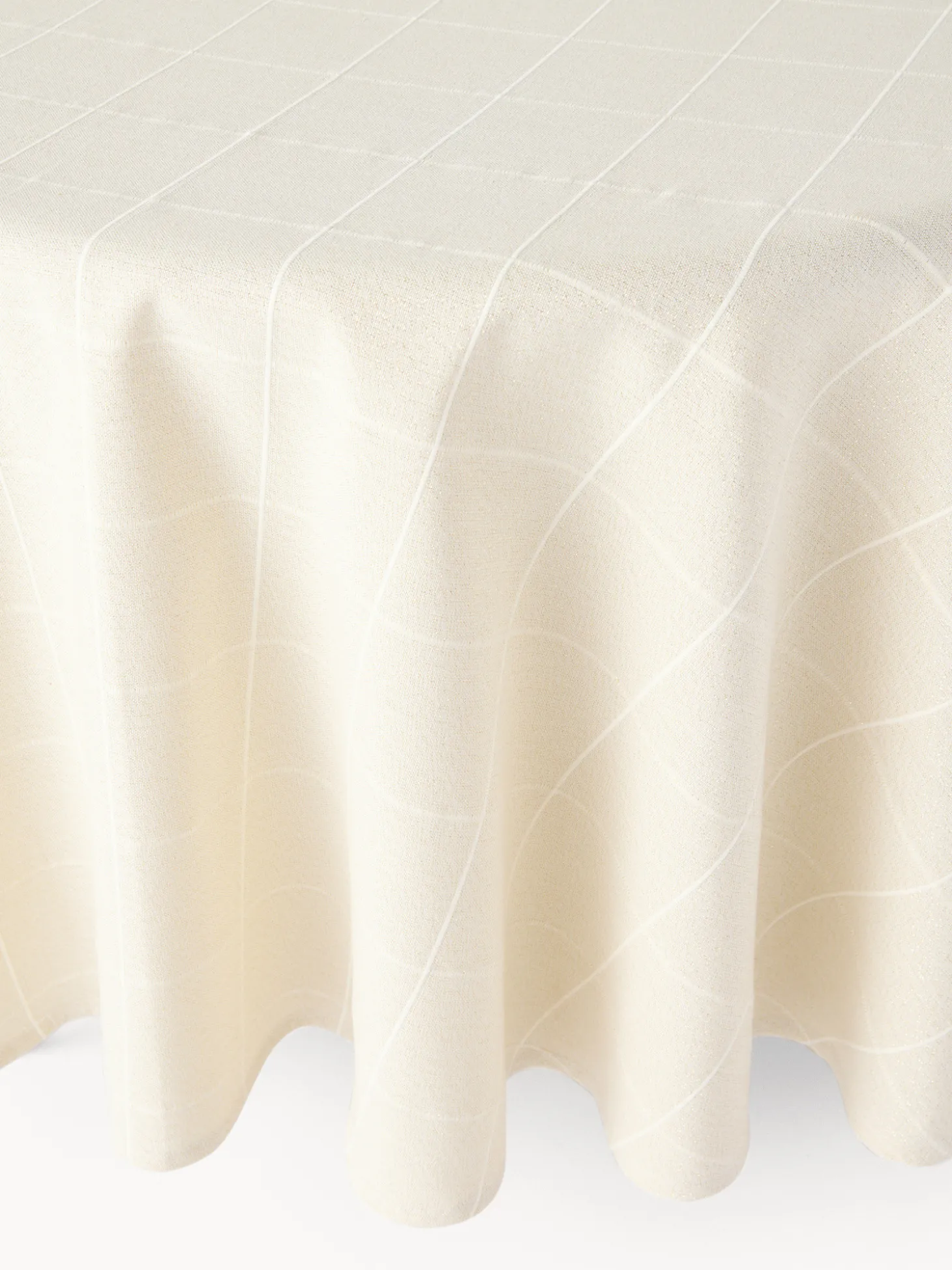 Tovaglia in cotone e lurex motivo check